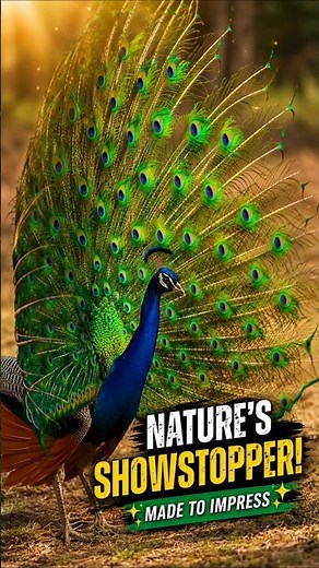 Nature's Most Beautiful Display 😍🦚 #peacock #bird
