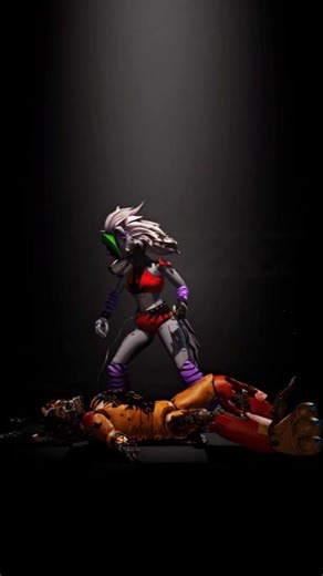 Roxy vs shattered glamrock freddy💀 #shorts #mk1 #fnaf