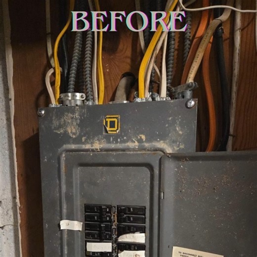 Electrify Electric, LLC on Instagram: "Before and after — and the difference is clear. This electrical panel upgrade went from outdated to organized, professional, and most importantly, safe. Clean wiring, proper labeling, and work done to code make all the difference when it comes to protecting your home or business. At Electrify Electric, we believe electrical work should look as good as it performs. Every panel, every connection, every detail is handled with precision and care. If your panel