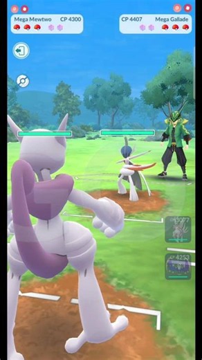 ✨️Mega Mewtwo VS✨️Mega Gallade PVP Battle #pokémongo