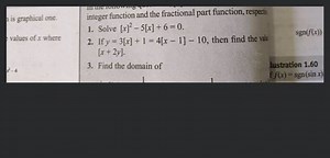 mis graphical one.e values of x whereX-4integer function and... | Filo