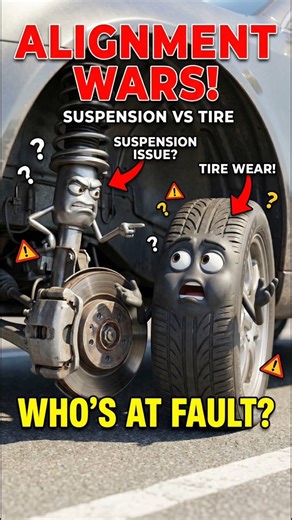 Tyre vs Suspension 😤🚗 | Alignment Kharab Kis Ki Galti?#tyre #suspension #wheelalignment #carproblems