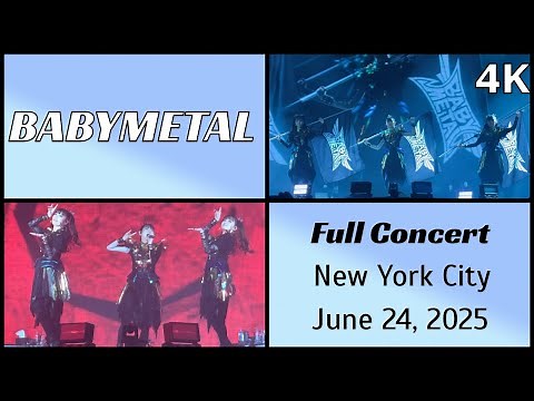 250624 BABYMETAL - Full concert (13 songs) live @ Madison Square Garden Theater, NYC 4K Fancam