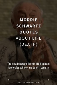 Top 54 Morrie Schwartz Quotes About Life (DEATH)