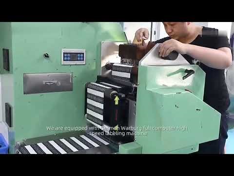 Woven label manufacturing process, woven label factory, label weaving machines，labels production.