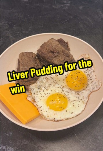 Delicious Fried Liver Pudding and Eggs Recipe