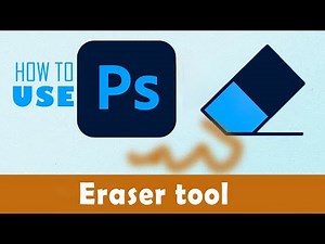 How to use Eraser tool in Photoshop 2024 #design #photoshop
