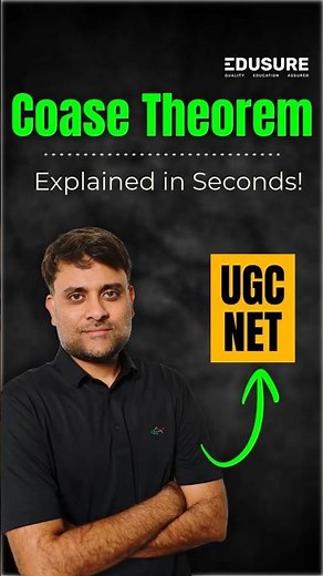Coase Theorem | Microeconomics | UGC NET Economics # shorts #ugcneteconomics #economics