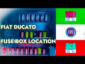 Where is the fuse box of the Fiat Ducato located?