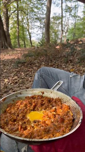 Mirza Ghasemi / Iranian breakfast / Breakfast / Breakfast in the forest #cooking #breakfast #chef