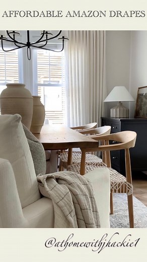 ✨Exciting news✨ I’ve found the most gorgeous and affordable drapes you’ll ever need for your home! These budget friendly window treatments can be found on Amazon with fast shipping. Color: ivory white ✨Comment shop for links! ✨Follow @athomewithjhackie1 for more affordable finds #interior #interiordesign #organic #designinspo #interiordecor #interiorstyling #ａｅｓｔｈｅｔｉｃ#amazonmusthaves #amazonfinds#amazonhomefind transitional home | modern decor | amazon find | amazon home | target | home decor | 