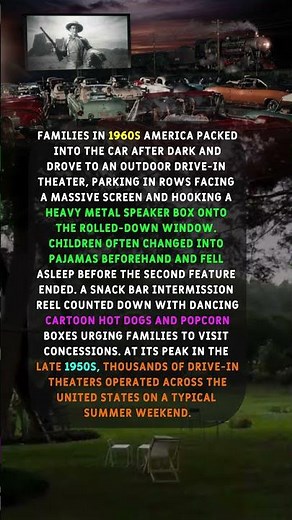 What Watching a Movie at a 1960s Drive-In Theater Felt Like.
