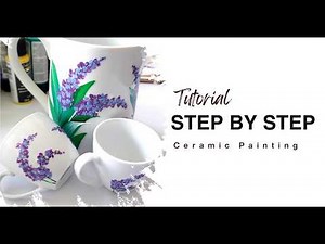ATTENTION BEGINNERS! 👉 Easy Flower Painting On CERAMICS ANY Beginner Can Paint (Step-by-Step)