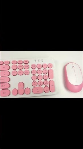 hot wireless keyboard #AestheticDeskSetup #DeskMakeover #PinkKeyboard