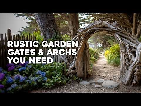 🌾 Simple Rustic Garden Gates and Arches That Add Magical Entryways