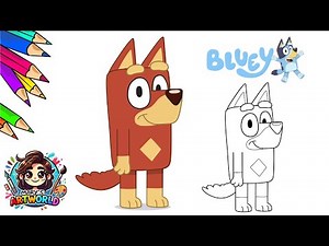 How to Draw Rusty | Bluey