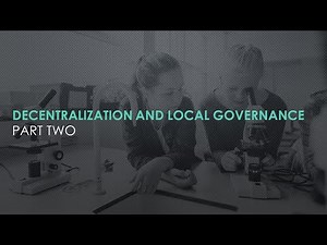Decentralization and Local Governance