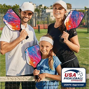 [Hot Item] Usapa Approved Pickleball Paddles Training Beginer Fiberglass Pickleball Set Pickleball Paddles Set