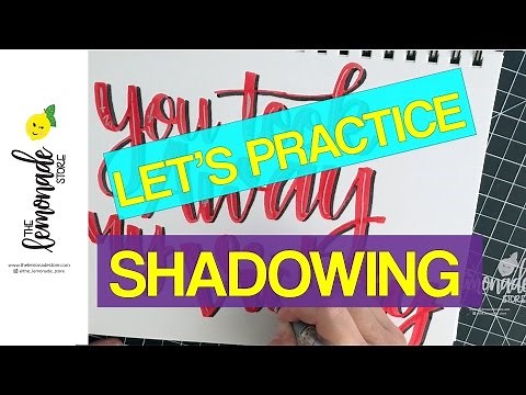 How to Draw Shadows for Hand Lettering - TIPS to help you practice adding shadows to your lettering