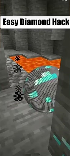 easy diamond glitch minecraft #shortsfeed #minecraft