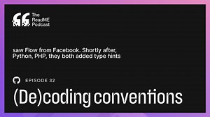 1K views · 52 reactions |  Tune into The ReadME Podcast for an in-depth discussion with Mike Melanson on TypeScript, Aaron Gustafson on AI and accessibility, and Kingsley Mkpandiok on the value of non-code contributions. https://github.com/readme/podcast/decoding-conventions | GitHub | Facebook