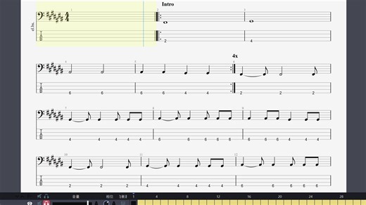 【bass tab】more than words 羊文学