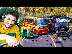 KSRTC vs KOMBAN BUS RACE on Dangerous Cliff Roads