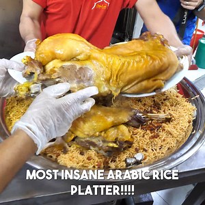 611K views · 7.4K reactions | Level 999 Arabic camel platter and chicken mandi and salmon! w/ Ruzaina Hadgie-The Minority Taste davidsbeenhere.com  Bait Al Mandi, Sharjah | The Food Ranger | Facebook