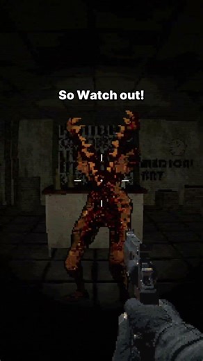Splinter jaw a tuff name? wishlist now #indiegame #horrorgaming #horror #doom #ps1 #residentevil