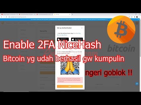 Tutorial Aktifkan Autentikasi 2 Faktor NiceHash 2FA