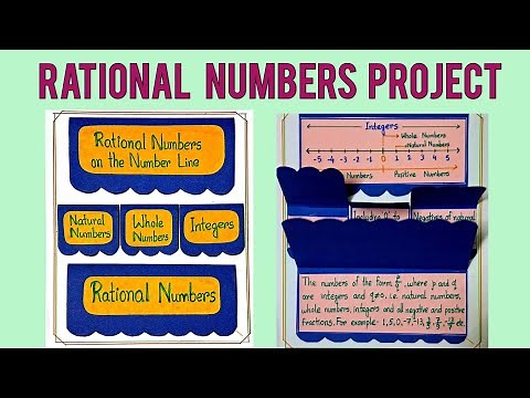 Rational Numbers Project Idea 💡 | Class - 8 Math Project for School| #rationalnumbers #viral