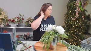Coach Julie is showing us how to craft a snowy silk flower centerpiece that brings cozy holiday magic indoors — without a single snowflake melting! This arrangement is elegant, timeless, and perfect for anyone who loves classic Christmas decor with a soft, snowy touch. Whether you’re hosting holiday dinners or just want your space to feel extra special this season, this is a must-make! 🎄 Grab your silks, some sparkle, and let’s make a little Christmas magic together! | Southern Charm Wreaths