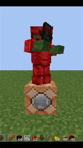 Summon Zombie With Totems And Netherite Armour #minecraft #pvp #shorts