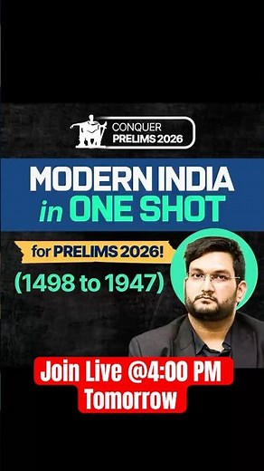 Complete Modern Indian History (1498-1947) for UPSC Prelims 2026 | One Shot Marathon | Abhishek Sir