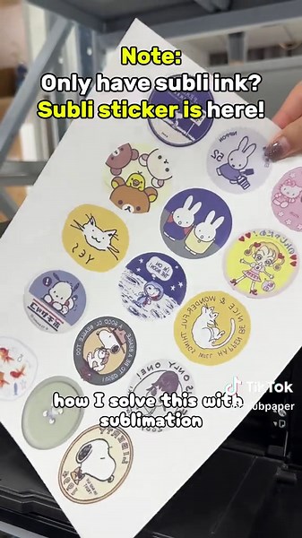 Create Glossy Stickers with Sublimation Ink