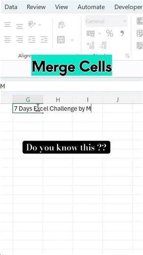 Merge cells Excel : Pro tips for Advanced Excel users ✌️