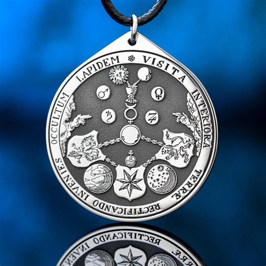 VITRIOL Alchemy Symbol Pendant: Occult Transformation, Inner Work, Hermetic Philosophy, Esoteric Talisman - Etsy