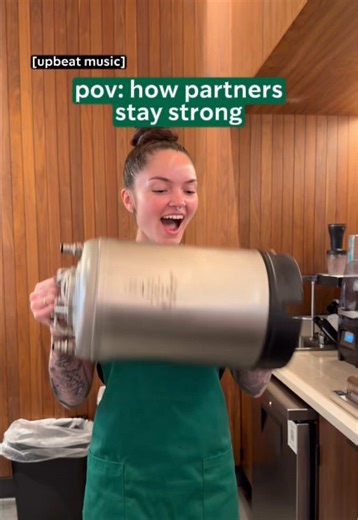 Getting strong like my Protein Cold Brew 💪 #ToBeAPartner | cold brew