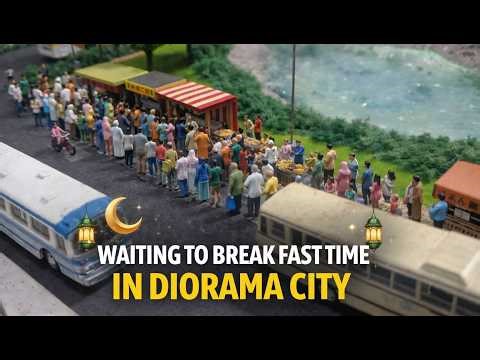 Ngabuburit Kereta Miniatur 🚂🚋🚋🚋🚋🏞🏙🕋🕌 #hobi #miniaturkeretaapi #miniaturkereta #diorama #keretamainan