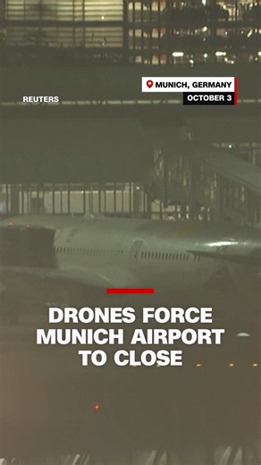 Munich Airport in Germany was forced to close overnight after a wave of drone sightings. According to the airport, a total of 17 flights were grounded, affecting nearly 3,000 passengers. https://cnn.it/4nBUkLl | CNN