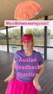 Auslan readback practice. Watch the video and answer the questions.