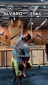 342K views · 2.3K reactions | How much weight can you hit on the Monkey Press Challenge?! Credit @alvaro_pujals28 Full video is on my YT. #monkeypress #challenge #pullups #calistenics #fitdad | Ben Barker Fitness | Facebook