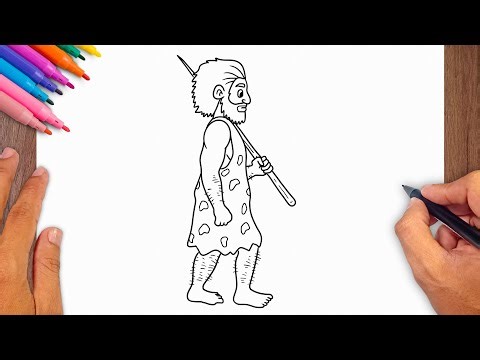 How to draw Caveman - Caveman Drawing Ideas