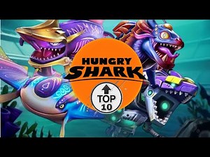 TOP 10 STRONGEST SHARKS in HUNGRY SHARK WORLD - 2024