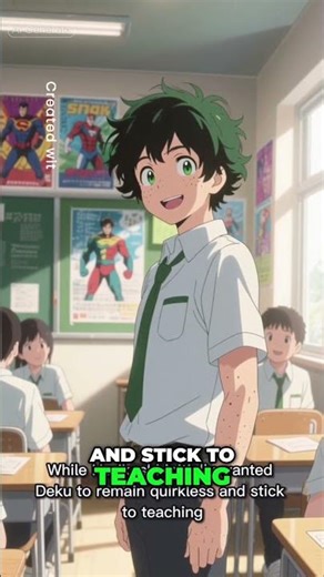 SUBSCRIBE! COMMENT! Deku's Evolution From Teacher to Tech Powered Hero!