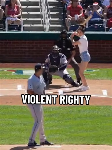 She Plays Hardball: Dominating with Violent Righty Swings