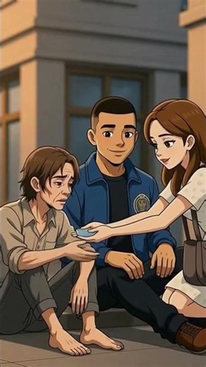 Mbappé & His Girlfriend Help a Street Beggar #motivation #facts #shorts #viral #video #illustration