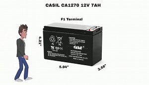 Casil 12V 7AH CA1270 Sealed Lead Acid Alarm Battery for UPS and Alarm Systems