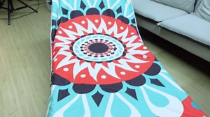 Oudain 2 Pcs Summer Beach Chair Covers with Side Pocket Boho Pool Lounge Chair Towel Covers Mandala Microfiber Pattern for Outdoor Garden Courtyard Patio Sunbathing Lawn,28.7 x 82.5 Inch(Novel)