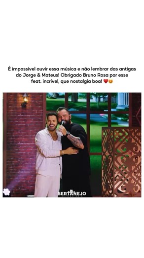 Sertanejo Universitário • Música Sertaneja on Instagram: "{…} cê vai ter que assistir a vida dela andar… ♥️ “A Grama do Vizinho” do @brunorosacantor feat. @jorgeemateus é aquele tipo de música que faz a gente relembrar os sertanejos do passado, que nostalgia gostosa! 😍👏🏼 #brunorosa #jorgeemateus #agramadovizinho #sertanejo"